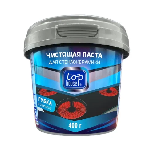 Паста для стеклокерамики TOP HOUSE 400 гр. (180636) Паста для стеклокерамики TOP HOUSE 400 гр. (180636)