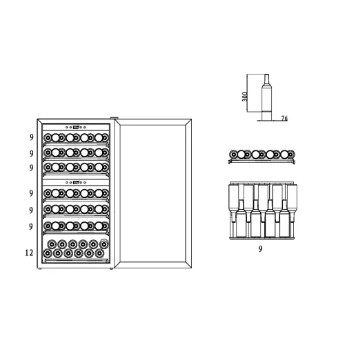Винный шкаф CASO WineComfort Touch 66 Винный шкаф CASO WineComfort Touch 66