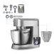 Набор: Кухонный комбайн CASO KM 1200 Chef + Насадка-мясорубка + Чаша сменная