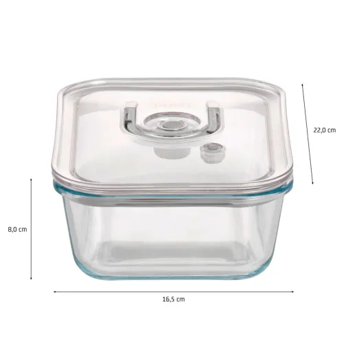 Контейнеры CASO VakuBoxx E-Set для вакуумной упаковки 4шт. с насосом